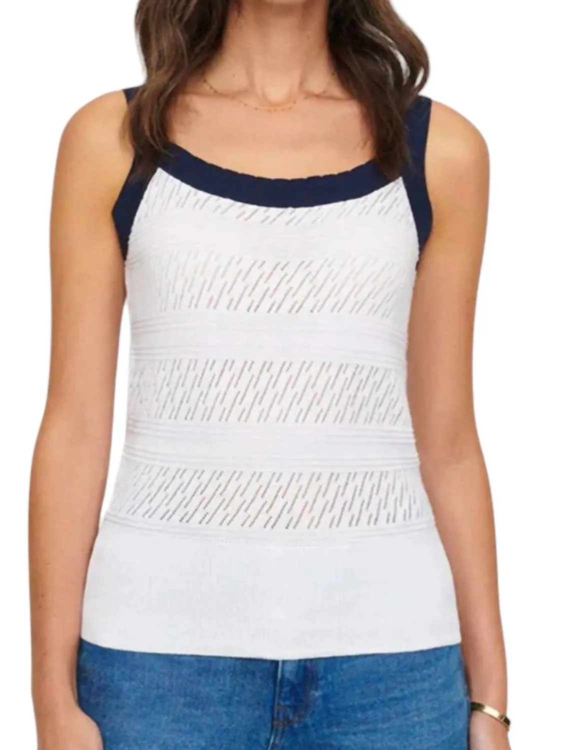 &Isla - Olivia Pointelle Vest Top