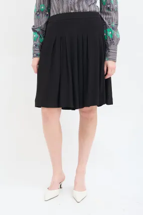Box Pleated Midi Skirt