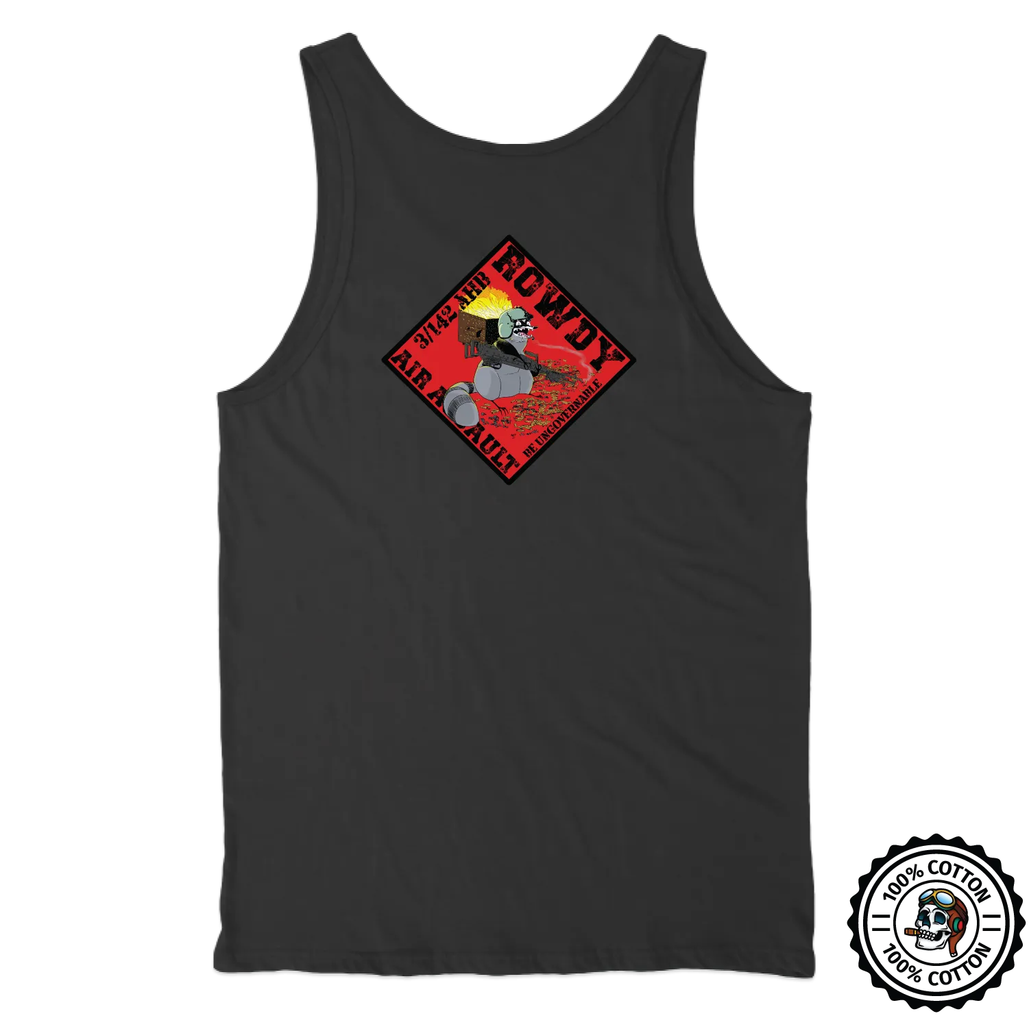 C Co, 3-142 AHB "Rowdy" Numerals Tank Tops