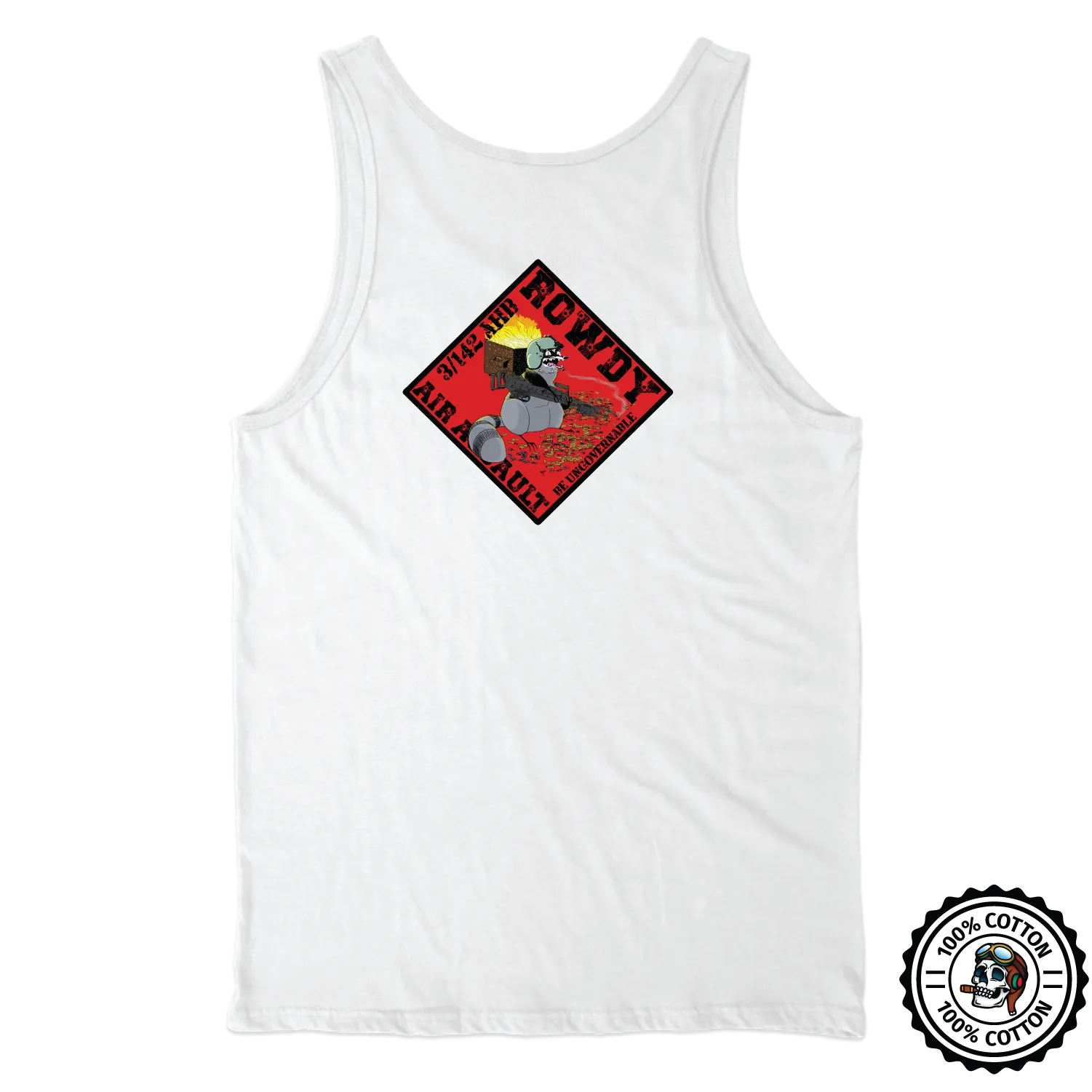 C Co, 3-142 AHB "Rowdy" Numerals Tank Tops