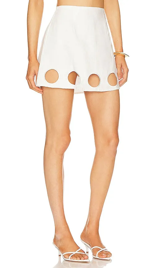 CIN CIN Bubble Mini Skirt in White