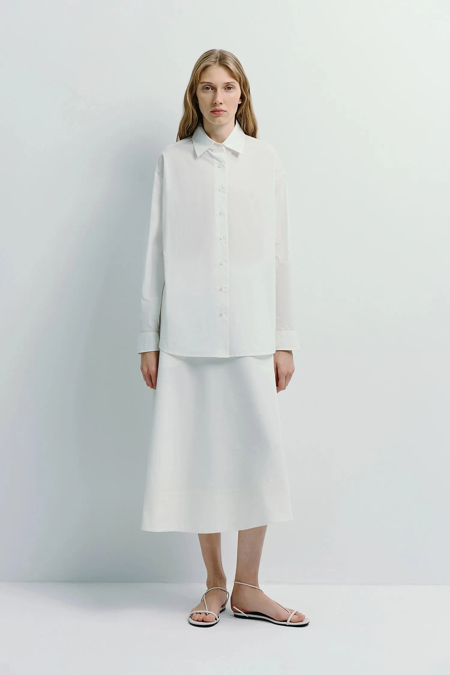 Clive Asymmetric Midi Skirt