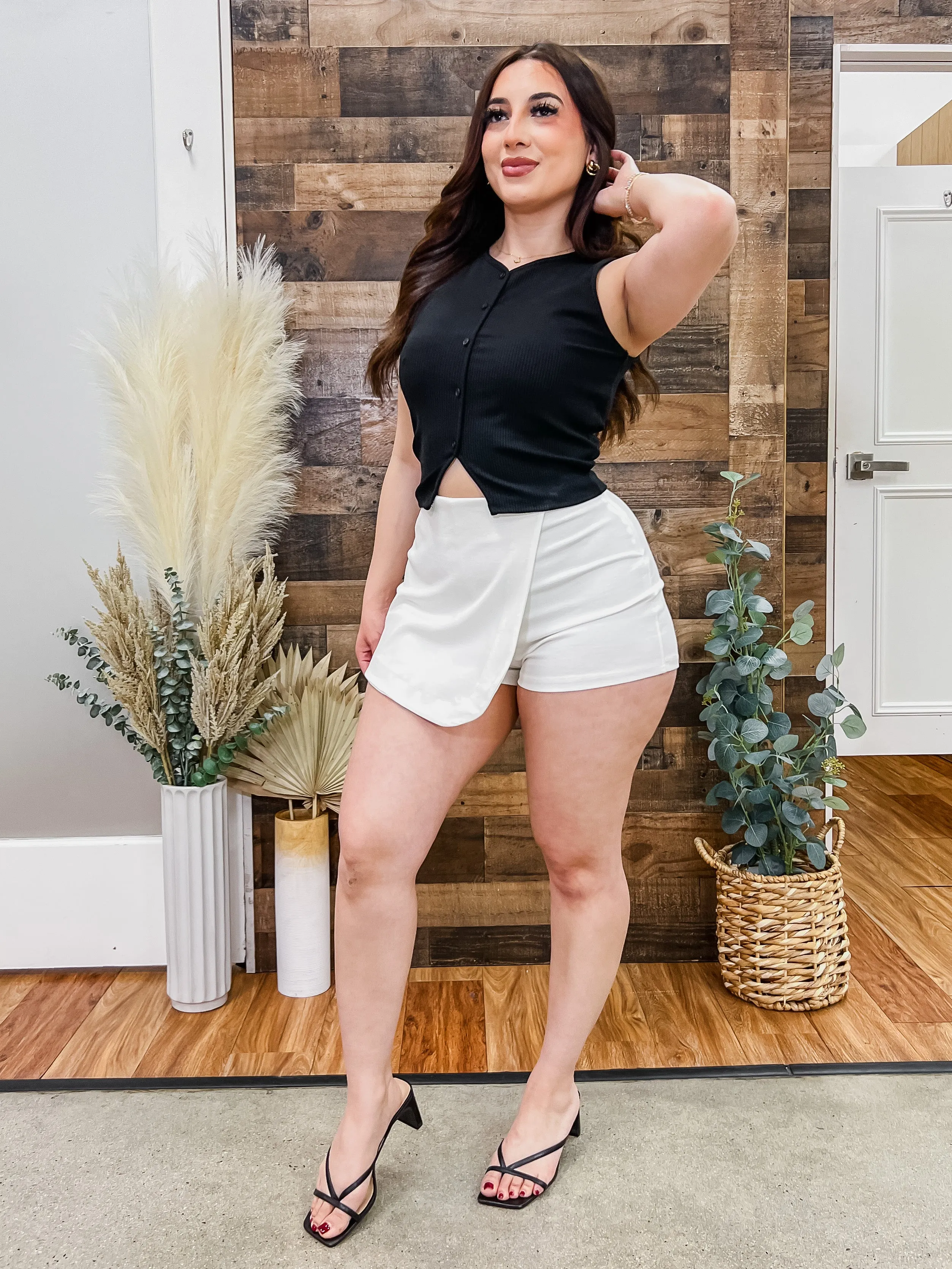 Denise Skort with Asymmetrical Hem