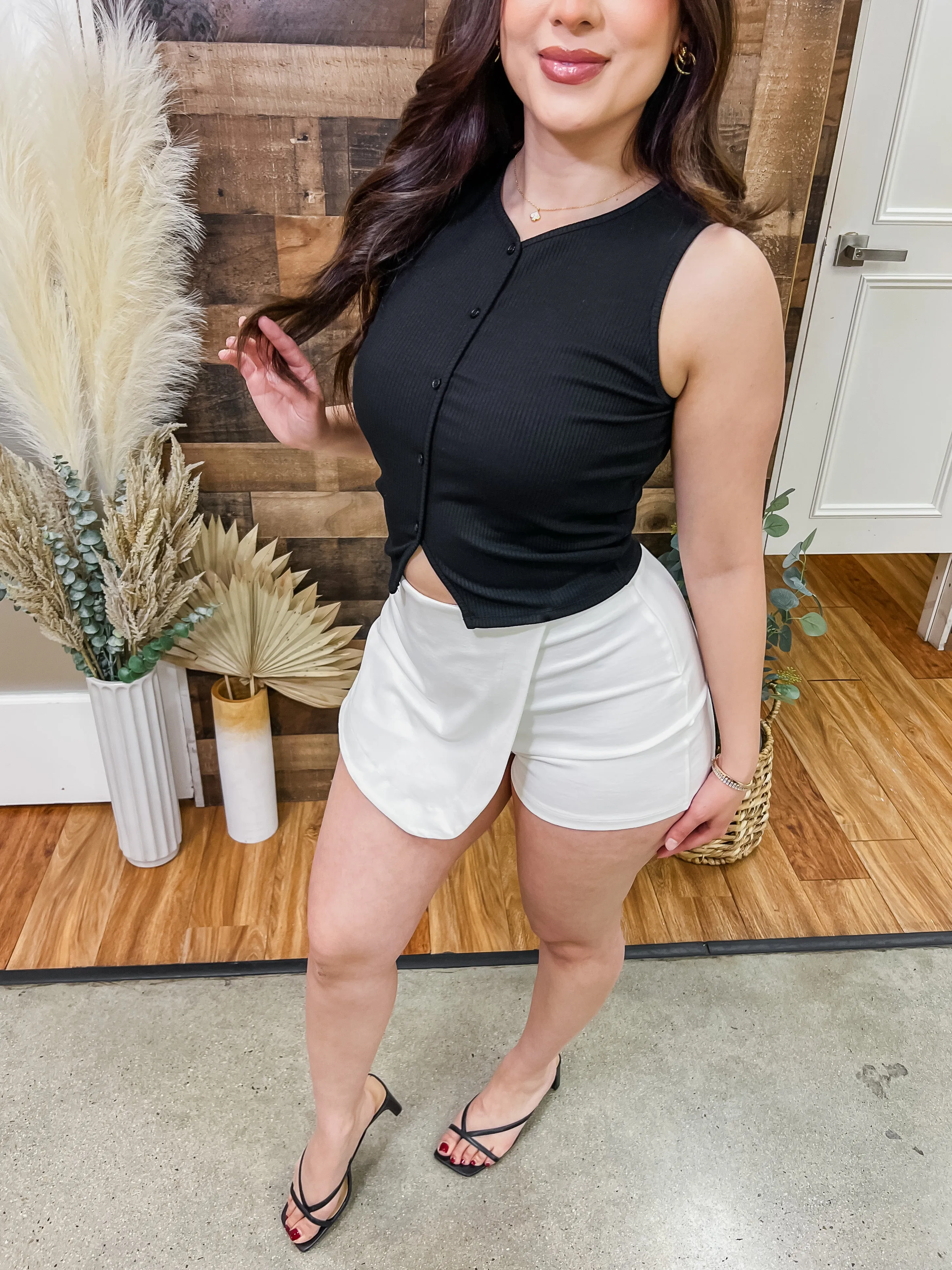 Denise Skort with Asymmetrical Hem