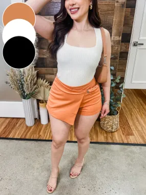 Devin Side Buckle Stretch Skort