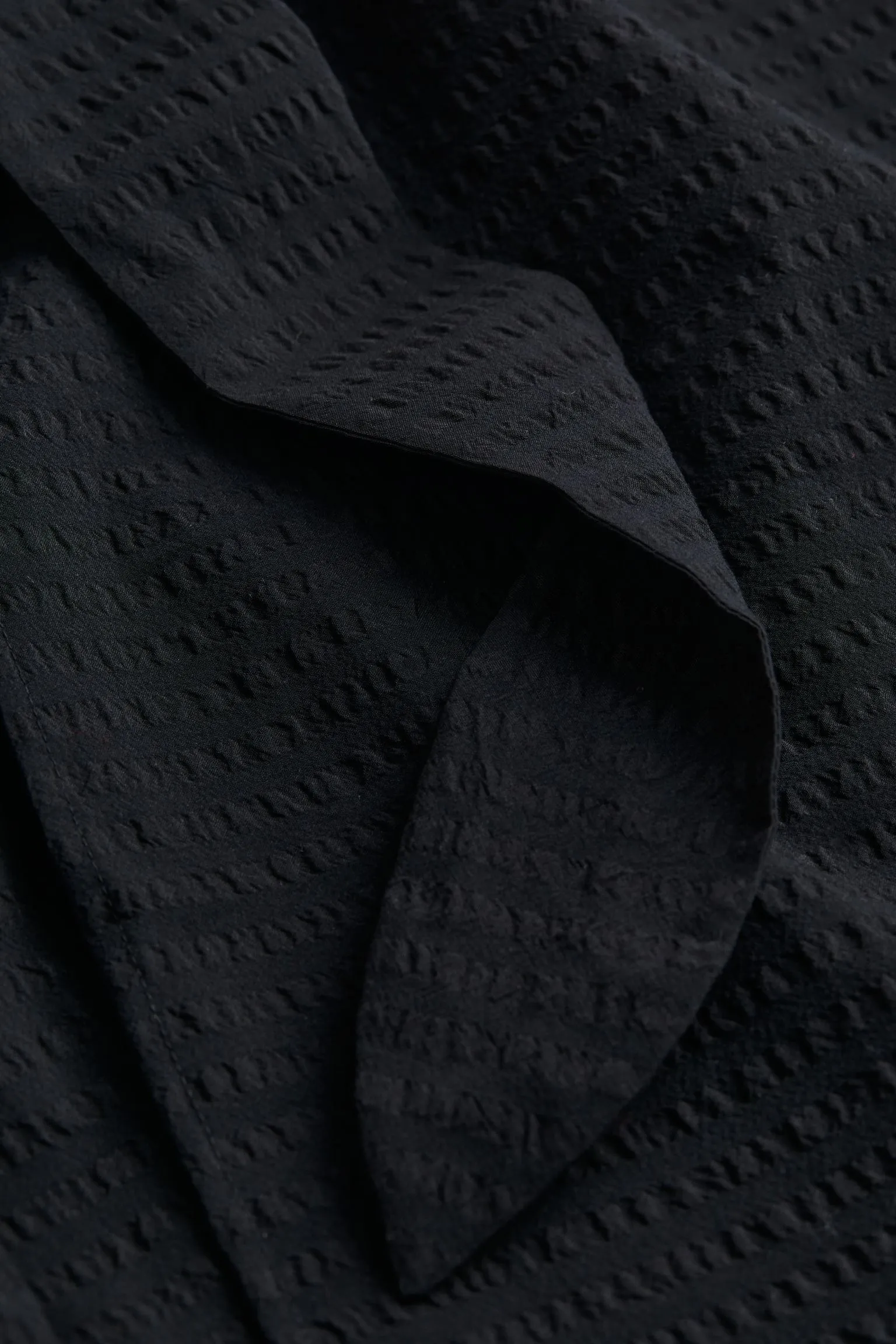 H&M Puff-sleeved Wrap dress, black