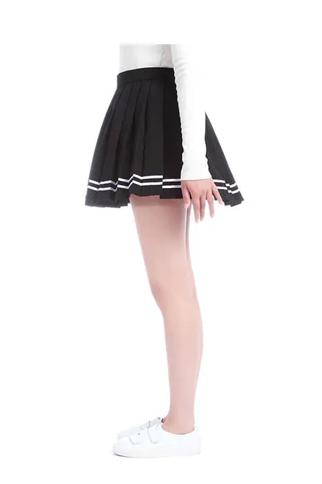 Japan High School Girls Uniforms Solid Pleated Mini Skirts Dress
