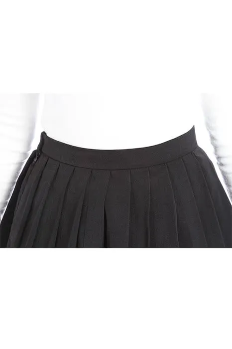Japan High School Girls Uniforms Solid Pleated Mini Skirts Dress