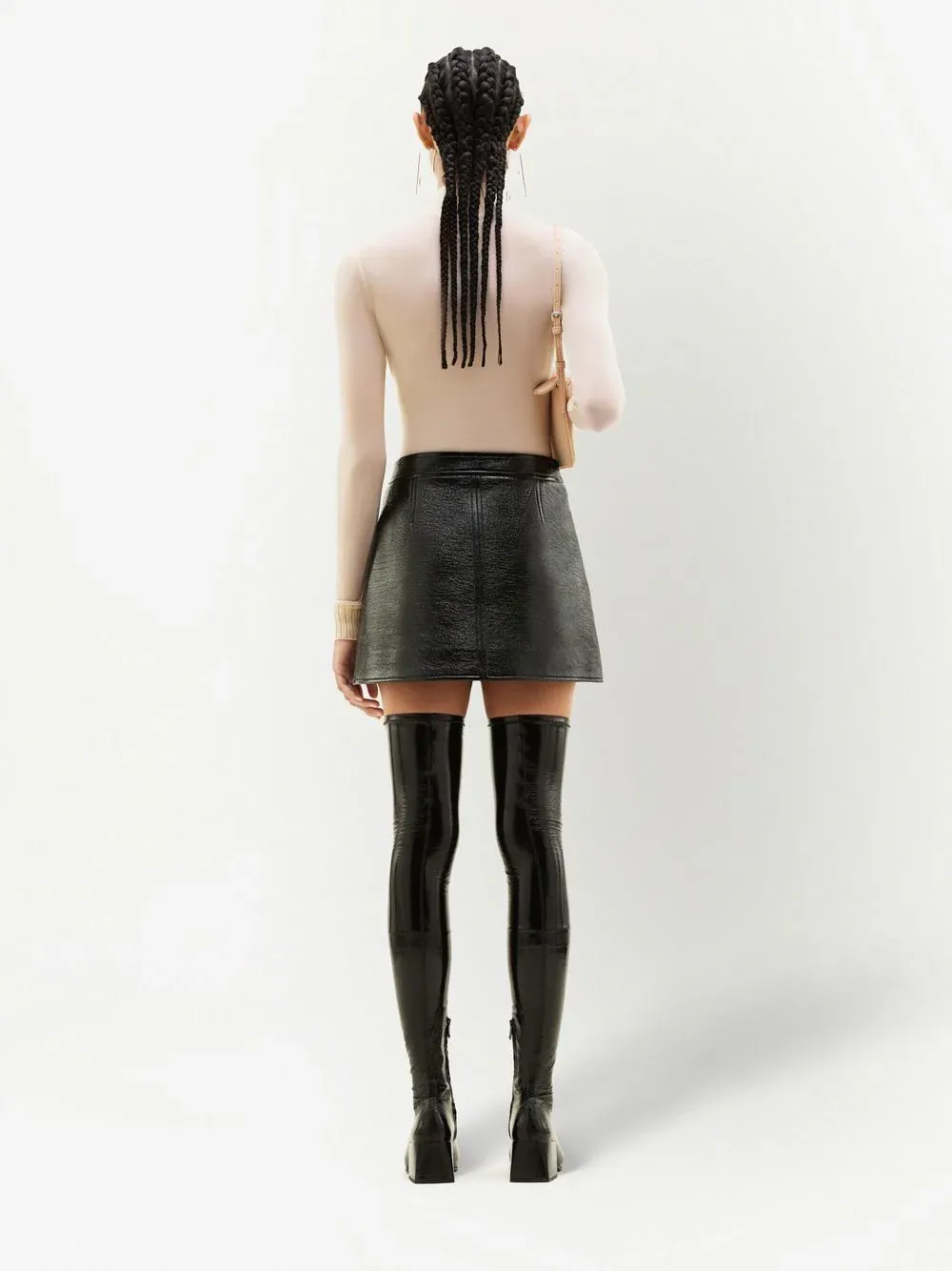 Reedition Vinyl Mini Skirt