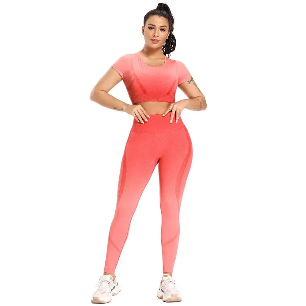 Sculpt Two Piece Gradient Activewear Set