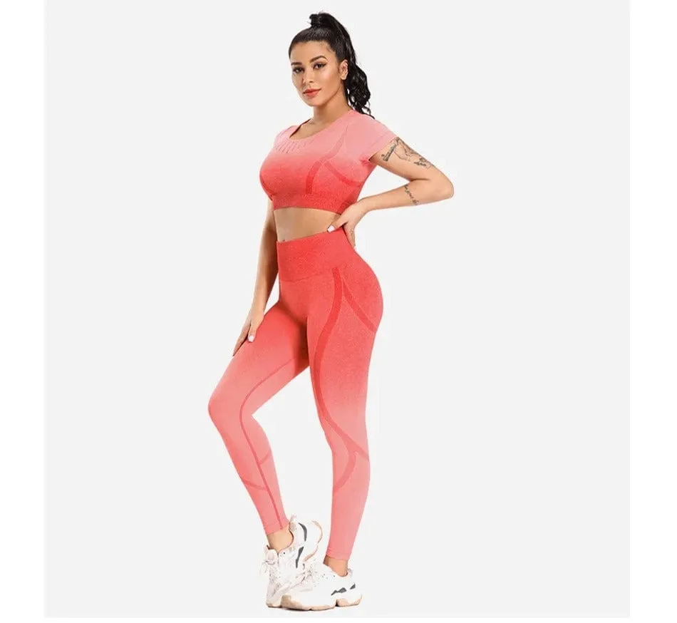 Sculpt Two Piece Gradient Activewear Set