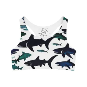 Sharkey's Print Seamless Sports Bra