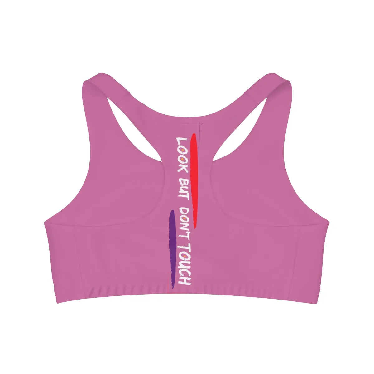 Sports Bra ( Look but don't touch ) Pink