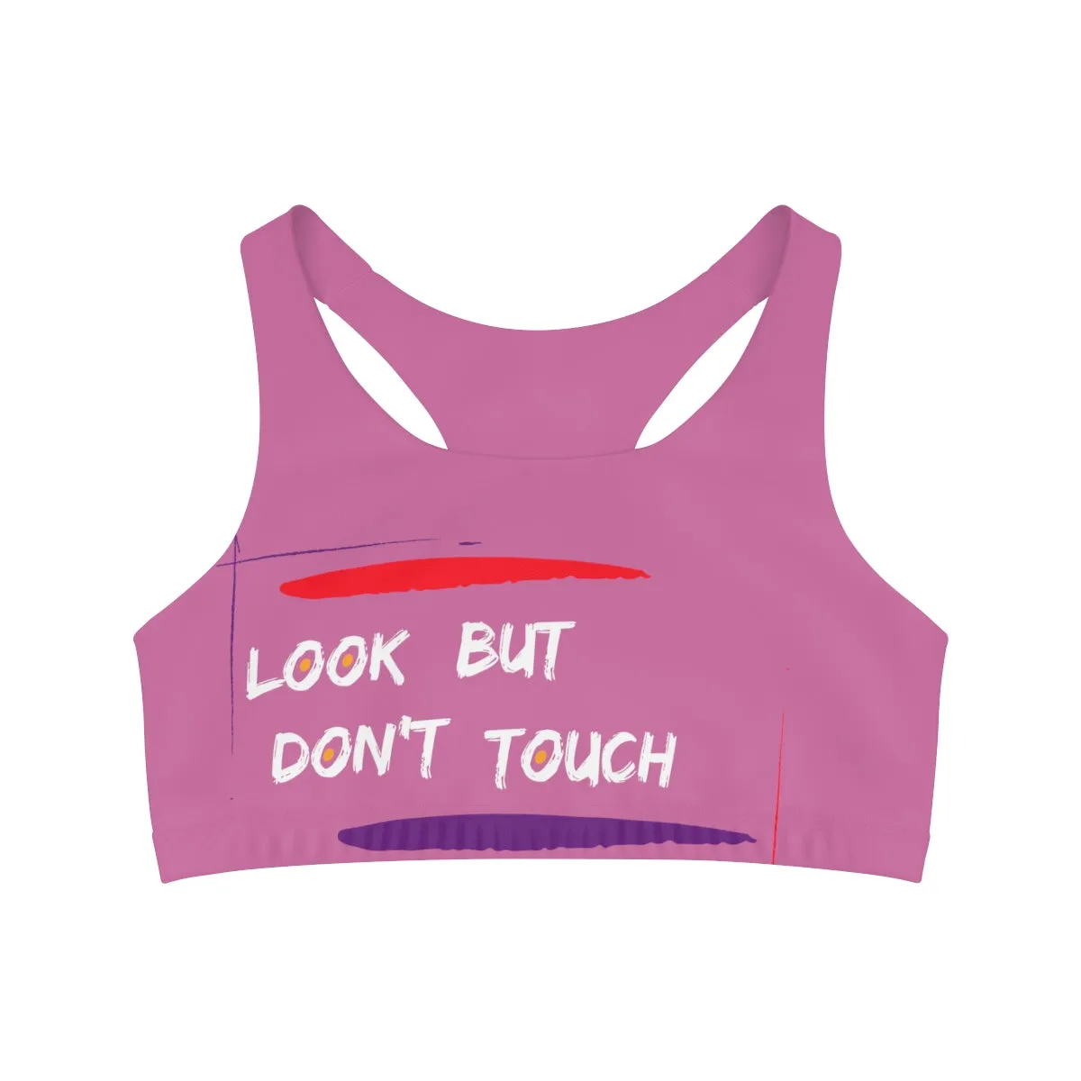 Sports Bra ( Look but don't touch ) Pink